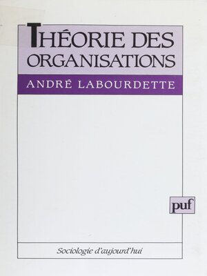 cover image of Théorie des organisations